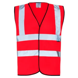 Supertouch Hi Vis Red Velcro Vest