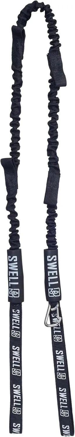 SWELL Wakesurf - Bungee Dock Line 6 Ft. - Adjustable Length Webbing, Shock Absorbing Cord Protection Boat Tie Fender Rope