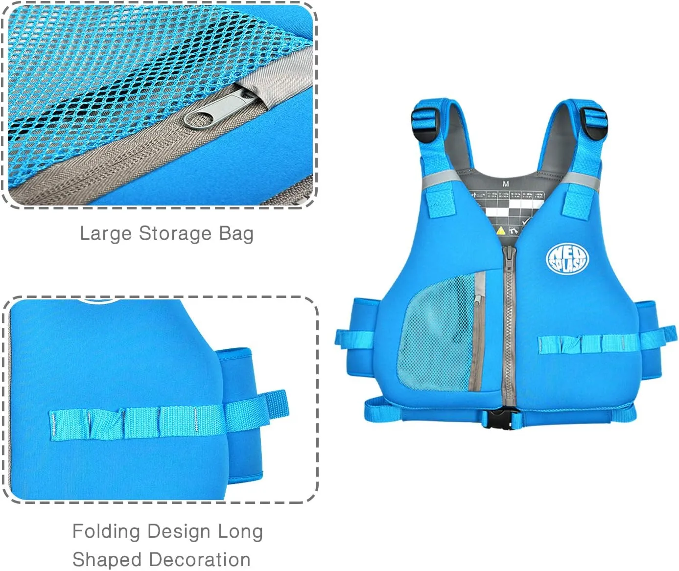 Swim Vest with Adjustable Safety Straps for Adults