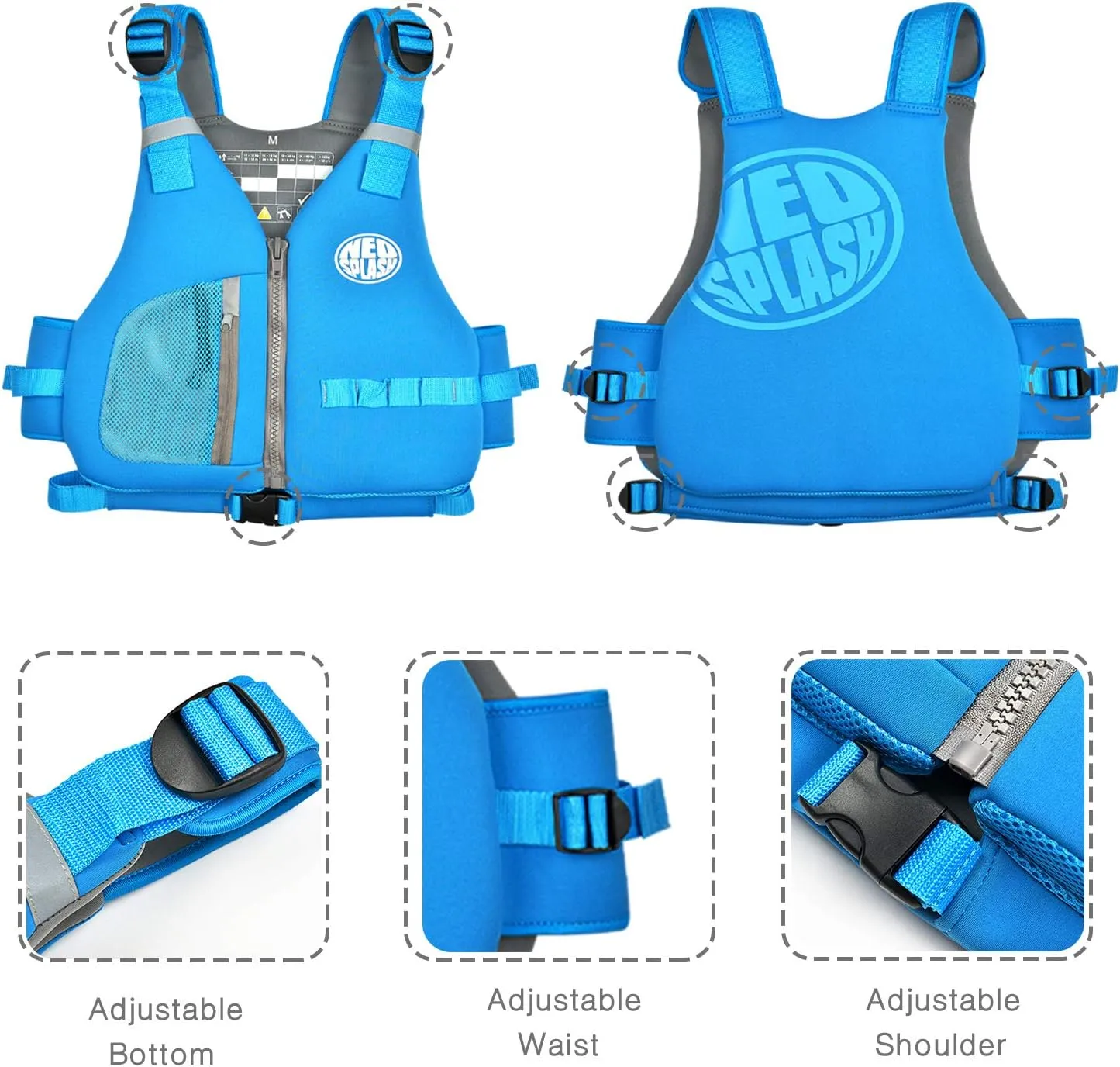 Swim Vest with Adjustable Safety Straps for Adults