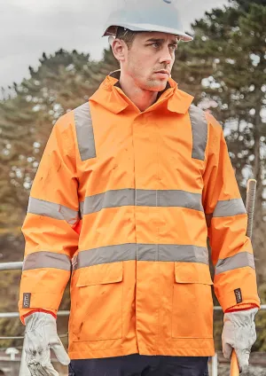 Syzmik Unisex Hi Vis VIC Rail 4 In 1 Waterproof Jacket-(ZJ580)