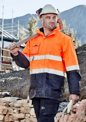 Syzmik ZJ220 Mens Hi Vis Basic 4 in 1 Waterproof Jacket