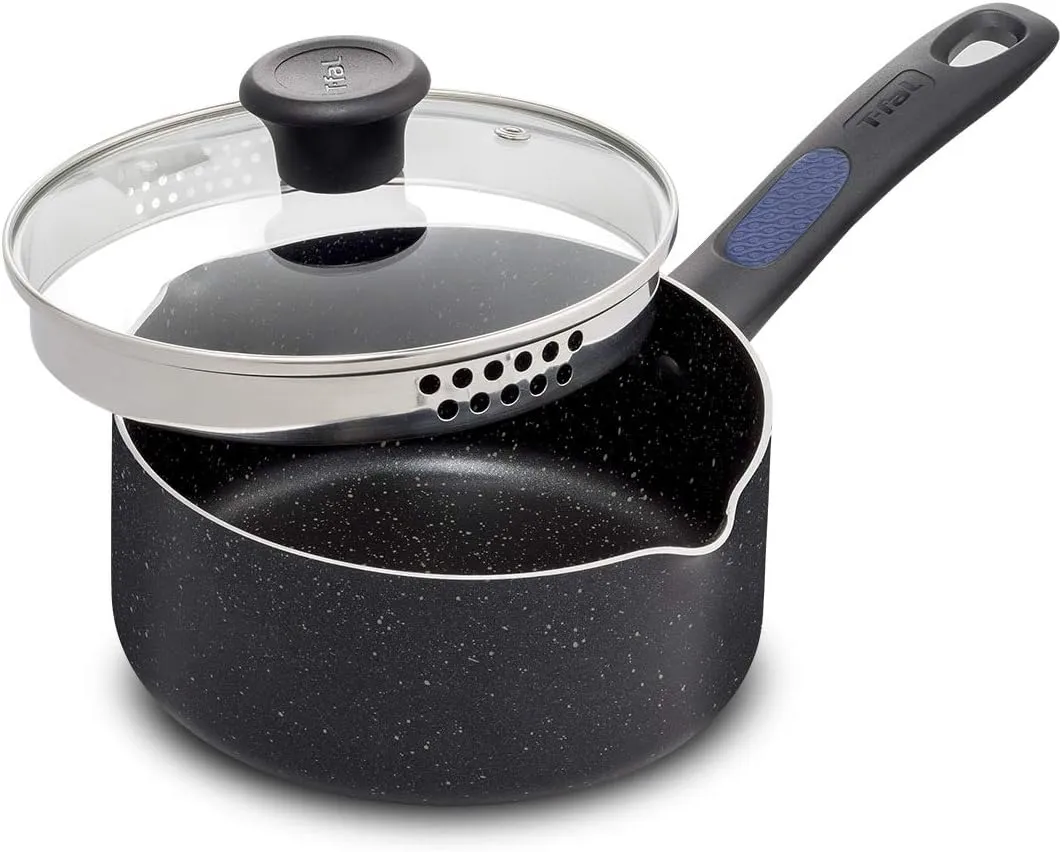 T-FAL Signature 2qt Saucepan B2922374, Black