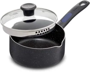 T-FAL Signature 2qt Saucepan B2922374, Black