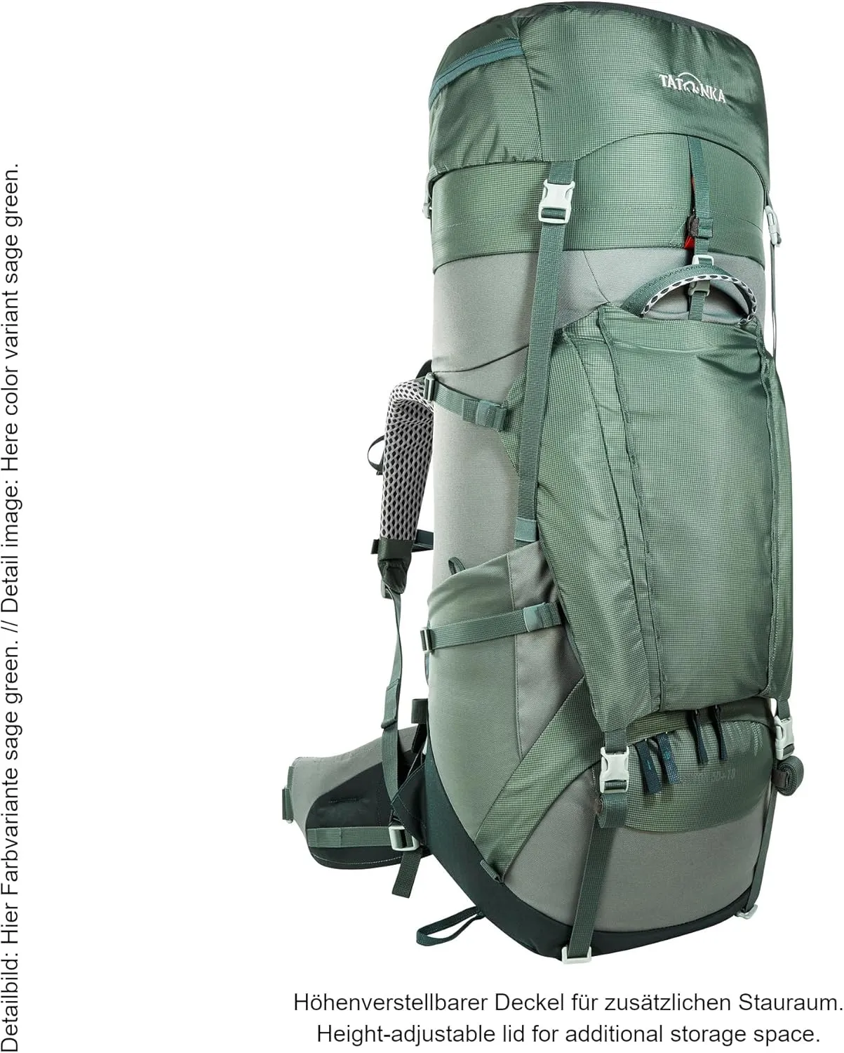 Tatonka Men Trekking Backpack with Front Opening, Black, 50   10 Liter
