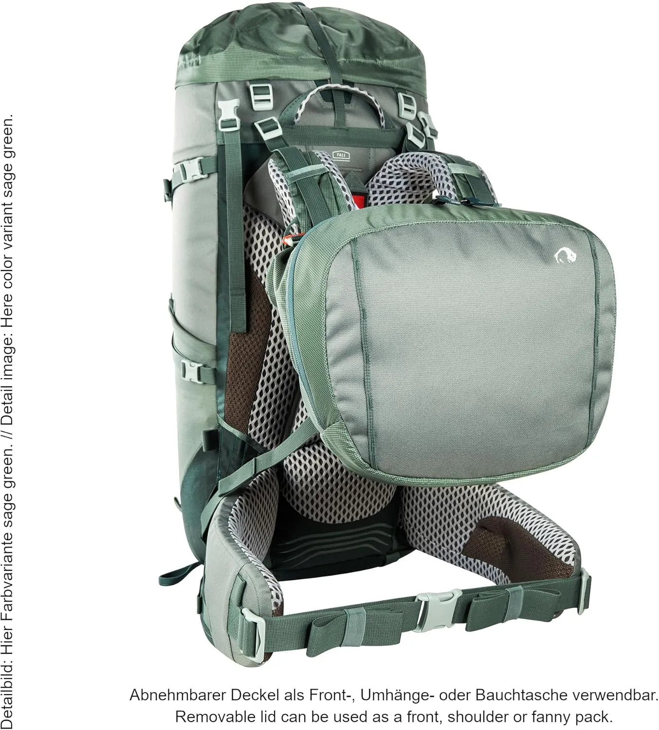 Tatonka Men Trekking Backpack with Front Opening, Black, 50   10 Liter