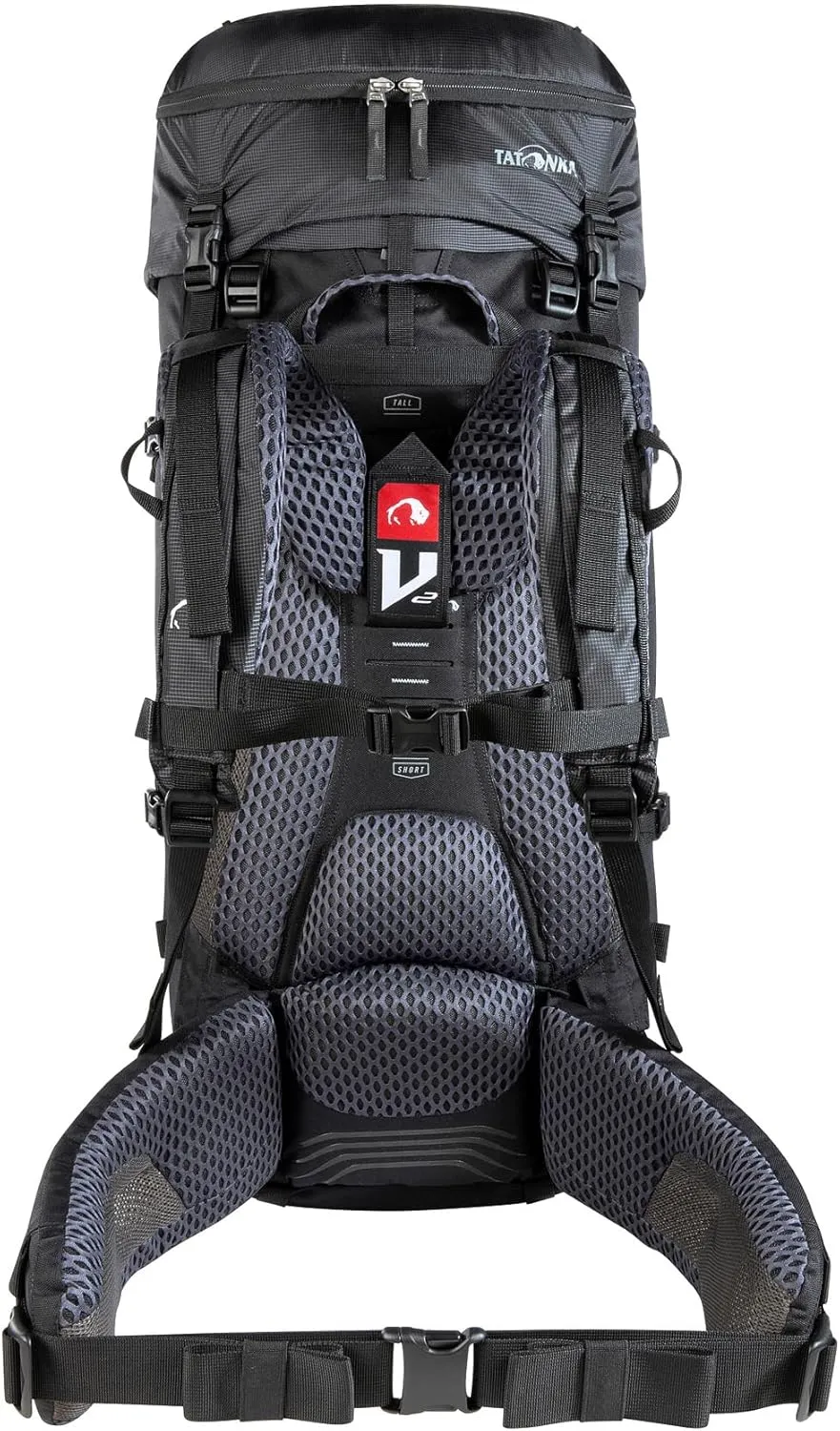 Tatonka Men Trekking Backpack with Front Opening, Black, 50   10 Liter