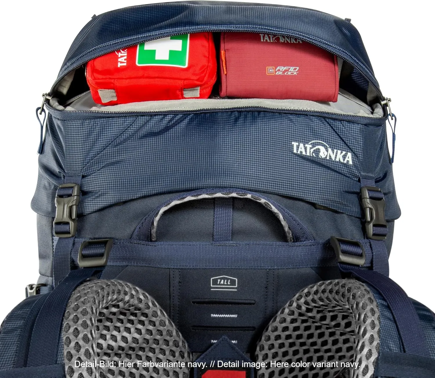 Tatonka Men Trekking Backpack with Front Opening, Titanium Grey, 60   10 Liter