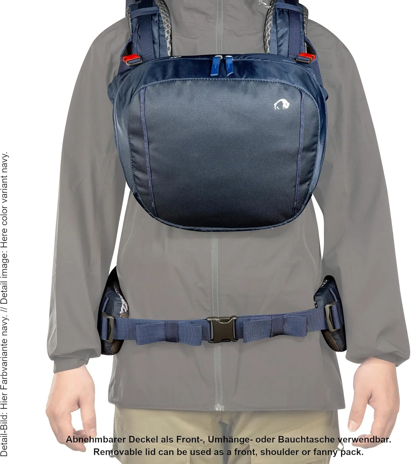 Tatonka Men Trekking Backpack with Front Opening, Titanium Grey, 60   10 Liter