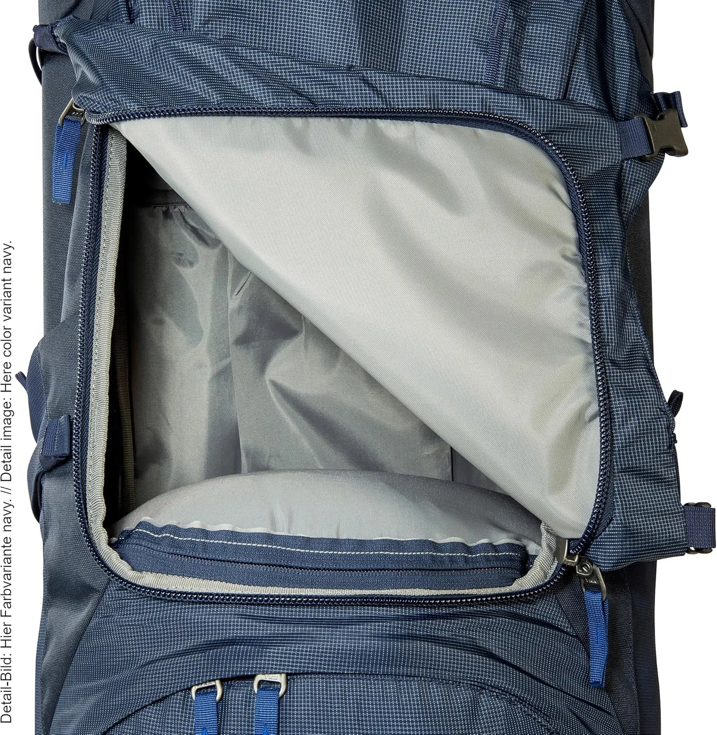 Tatonka Men Trekking Backpack with Front Opening, Titanium Grey, 60   10 Liter