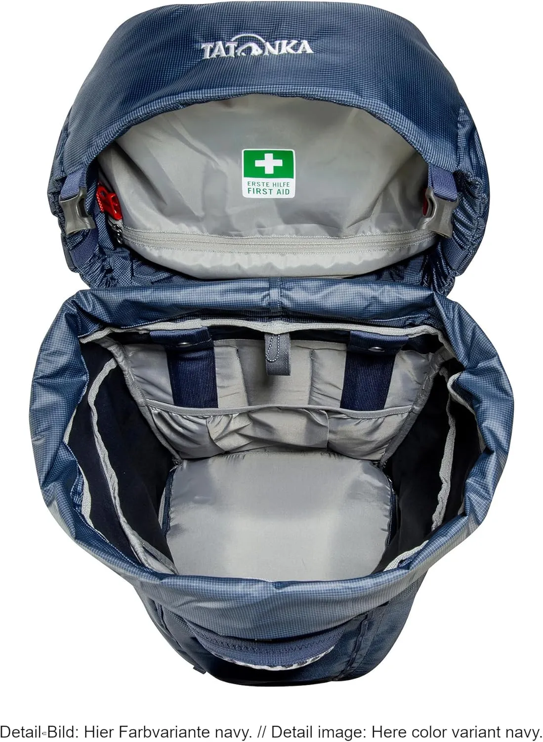 Tatonka Men Trekking Backpack with Front Opening, Titanium Grey, 60   10 Liter
