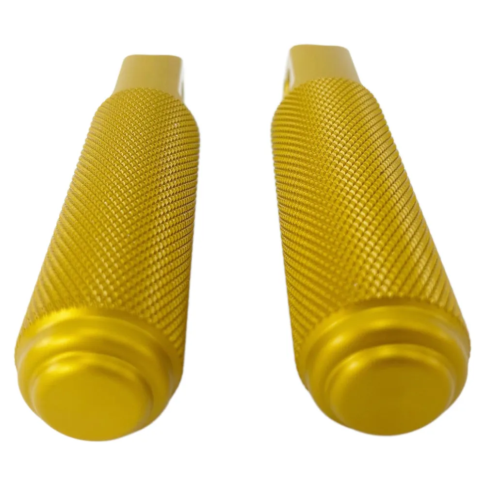 TC Bros. Nomad Passenger Foot Pegs fits 2018-up Harley Softail M8 & Pan America - Gold