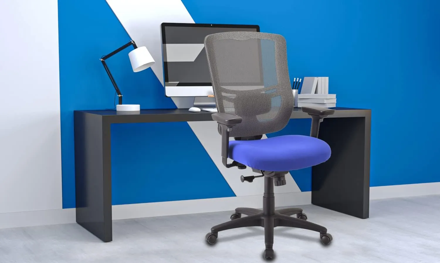 Tempur-Pedic Synchro-Tilt Task Chair, Blue