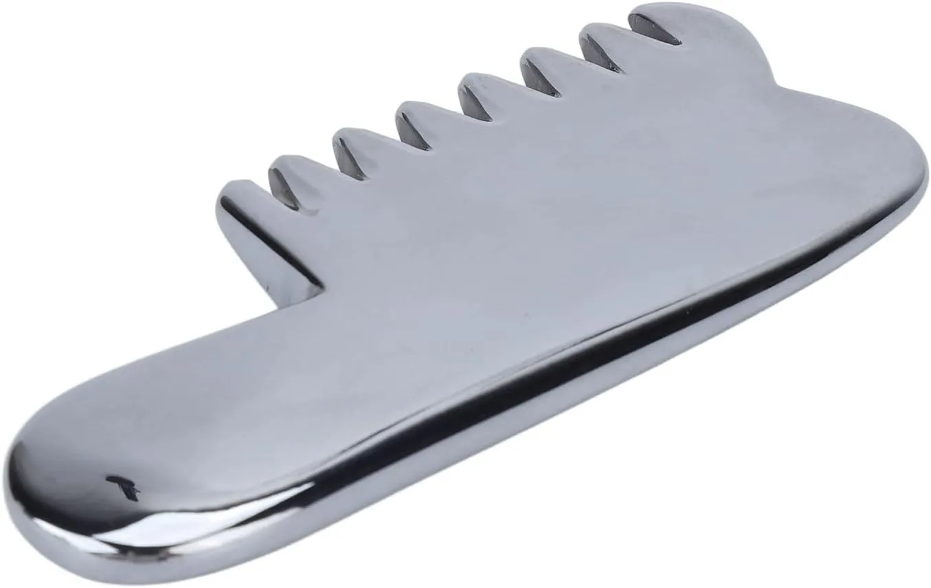Terahertz Comb, Natural Energy Stone Terahertz Massage Comb Lightweight Portable Scalp Massager Comb for Head Neck Face Beauty Comb