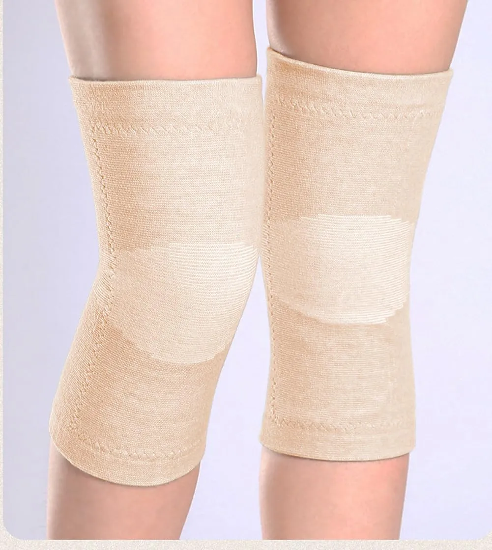 Thermal Knee Warmer with Warm Lining Stretch Knit Arthritic Knee Sleeves Night Sleep Knee Wrap Pad Brace Support Band