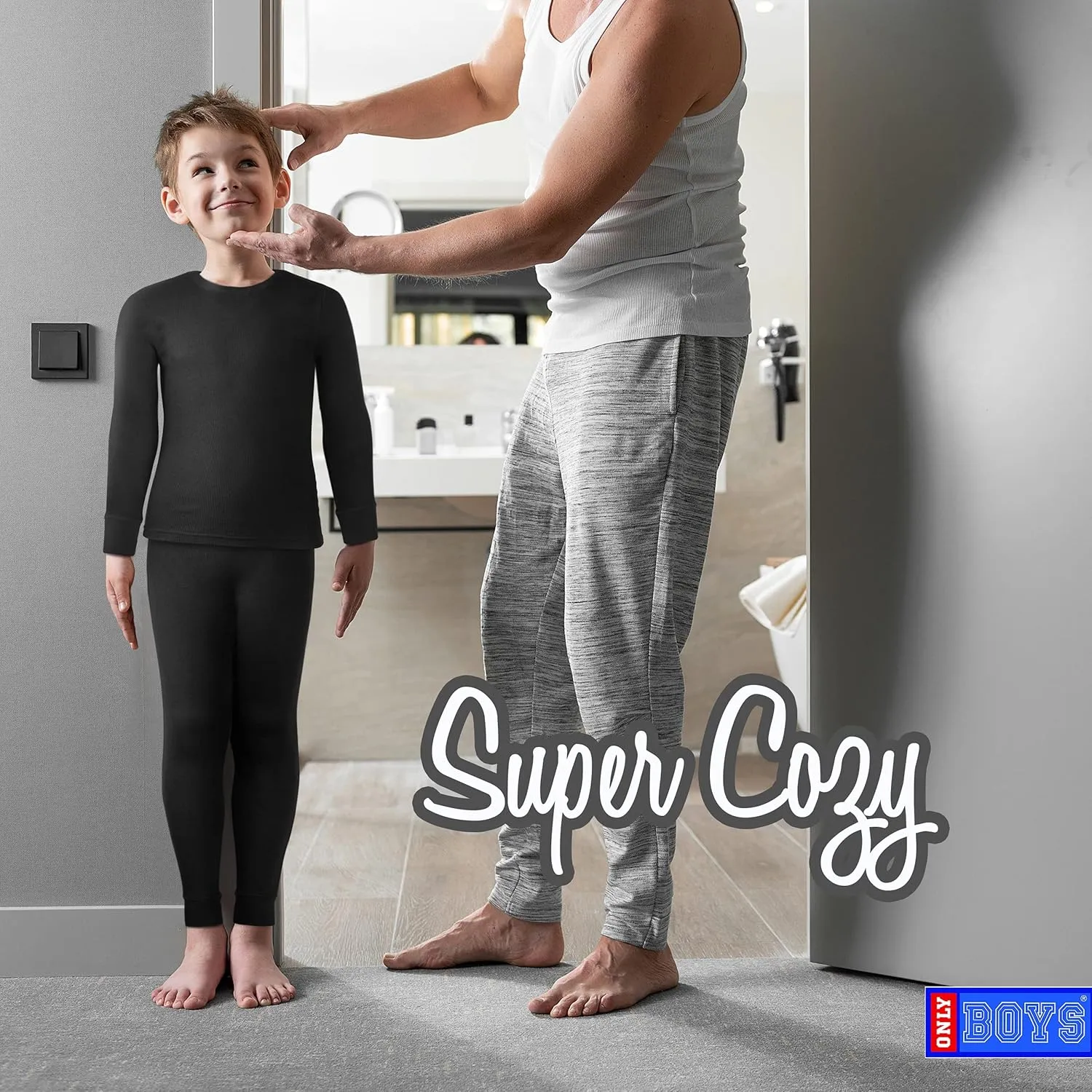Thermal Underwear Set – 4 Piece Brushed Fleece Top and Long Johns (2T-16)
