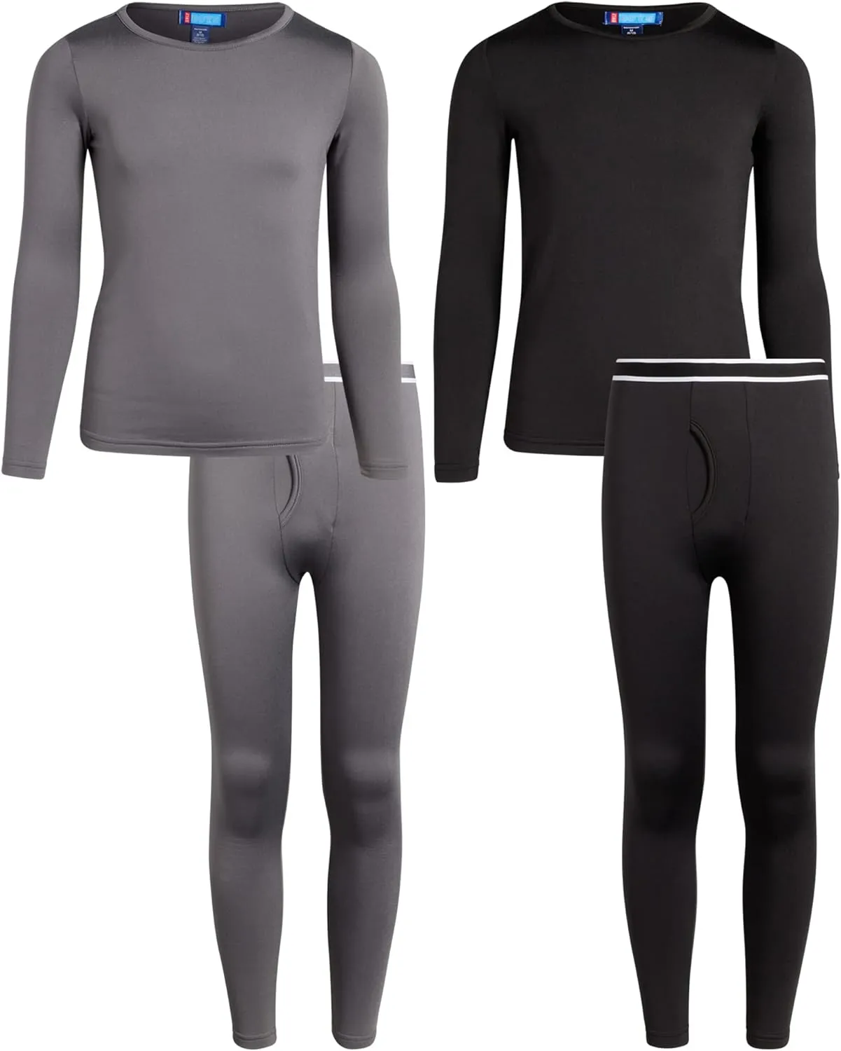 Thermal Underwear Set – 4 Piece Brushed Fleece Top and Long Johns (2T-16)