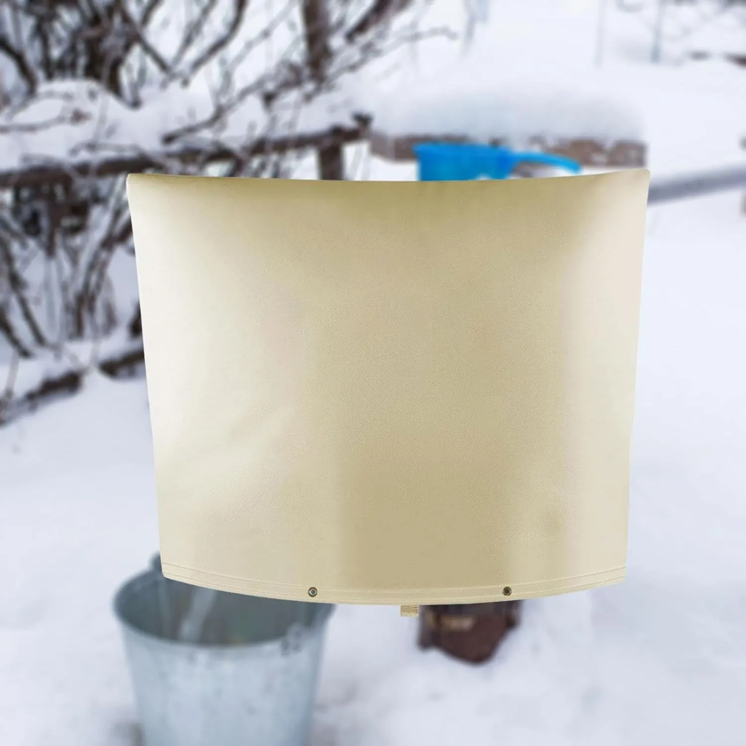 Thickened Winter Garden Faucet Bag Cover Faucet Insulated Wrap Reusable Accessory Waterproof with Single Opening Oxford Cloth, 76x61cm