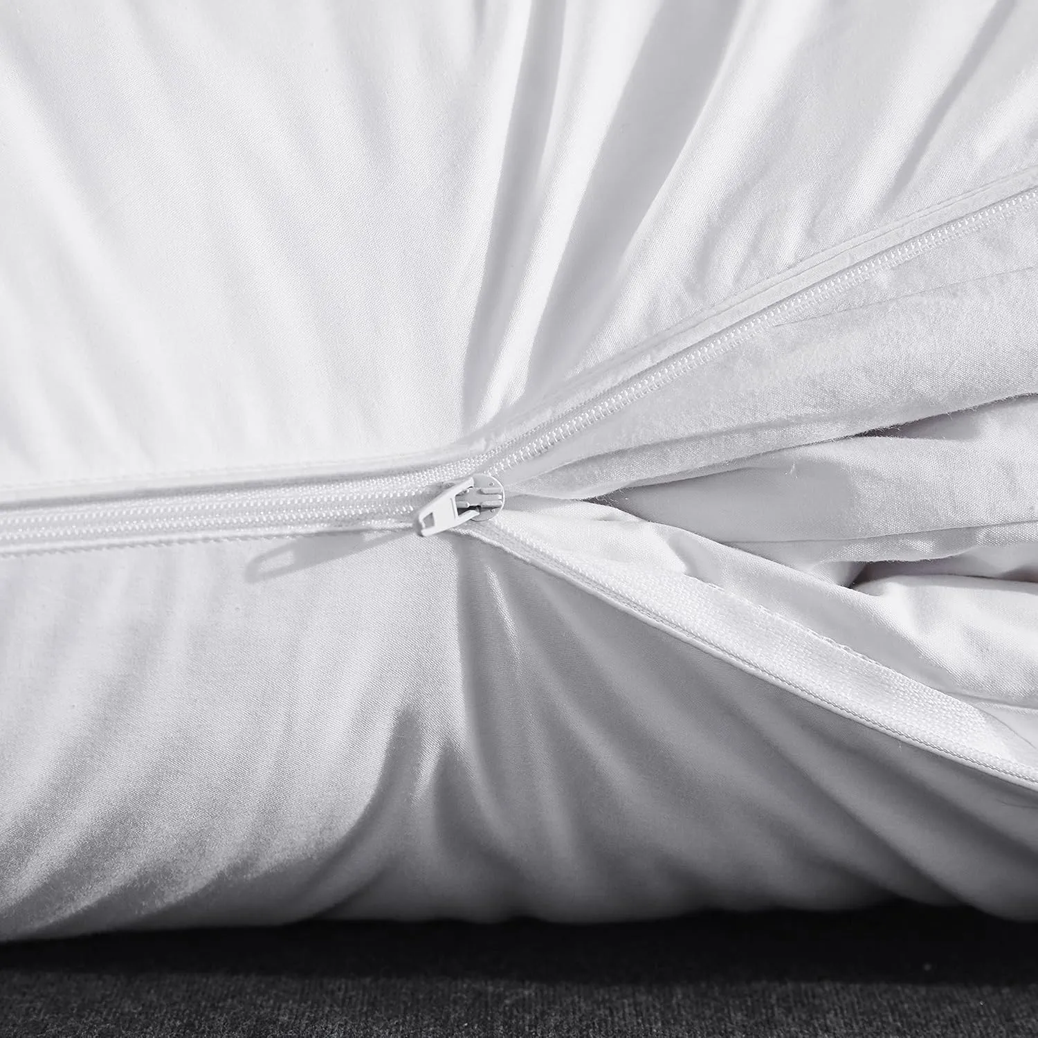 Three Geese Adjustable Layer Goose Feather Pillow,Assembled Bed Pillow,100% Soft Cotton Cover,Good for Side and Back Stomach Sleeper, Standard/Queen Size,Packaging Include 1 Pillow.