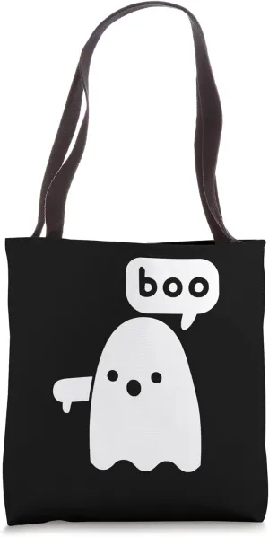 Thumbs Down Ghost Screaming Boo Disapproval Ghost halloween Tote Bag