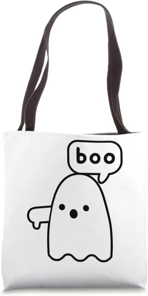 Thumbs Down Ghost Screaming Boo Disapproval Ghost halloween Tote Bag