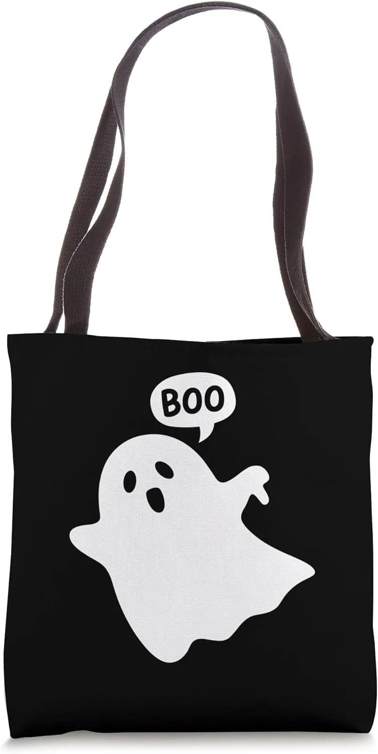 Thumbs Down Ghost Screaming Boo Disapproval Ghost halloween Tote Bag