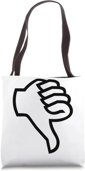 Thumbs Down, Huge, Disagree, Disapprove Tote Bag