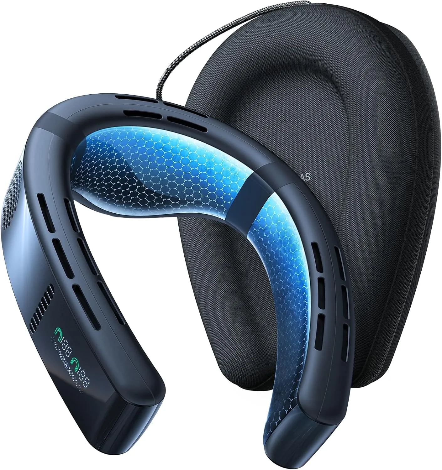 TORRAS 2025 Upgraded COOLiFY Cyber Neck Fan Air Conditioner | Wearable Neck Fan Rechargeable with 6000mAh Battery & 3D Immersive Cooling Tech, Portable Neck Fans that Blow Cold Air for Outdoor/Indoor