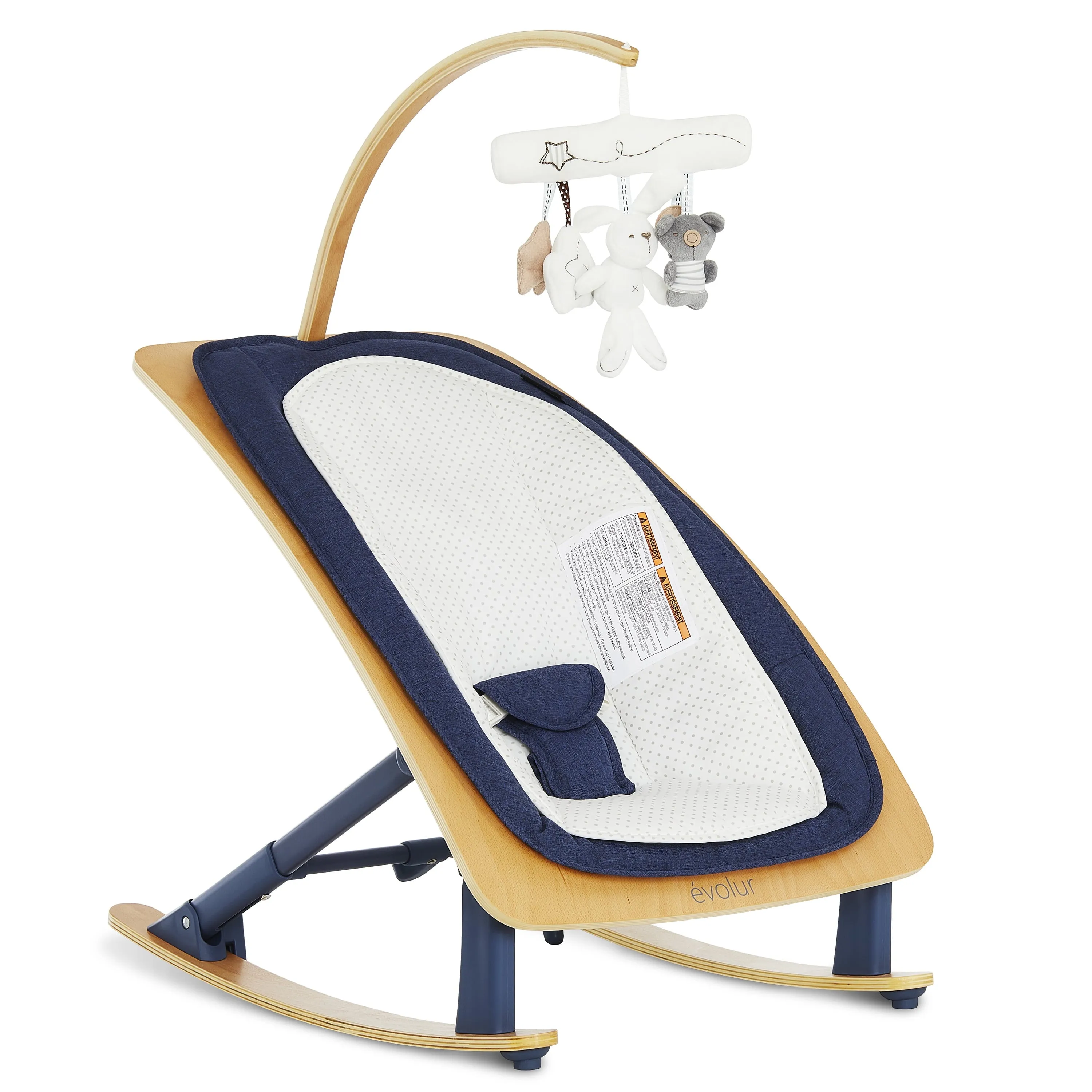 Tory 2-In-1 Rocker & Chair, Light Gray