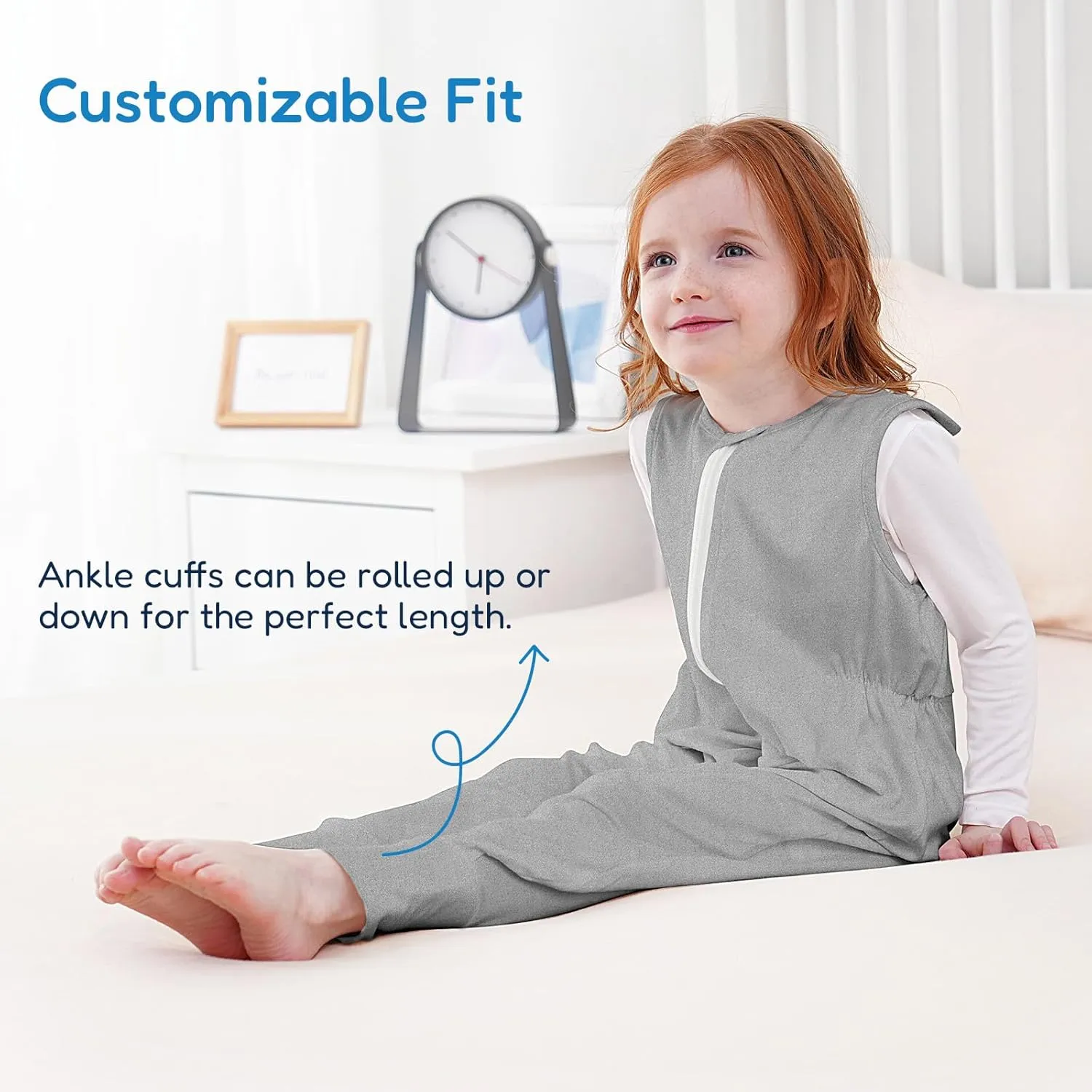 TotAha Toddler Sleep Sack with Feet 2-3t for Girls,TOG 0.5, Light and Soft Baby Wearable Blanket for Walkers, 2 Pack
