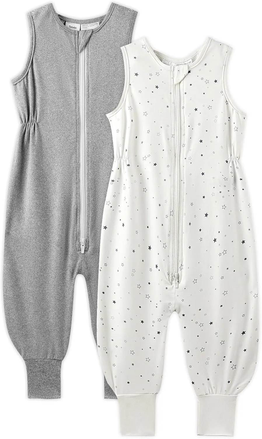 TotAha Toddler Sleep Sack with Feet 2-3t for Girls,TOG 0.5, Light and Soft Baby Wearable Blanket for Walkers, 2 Pack