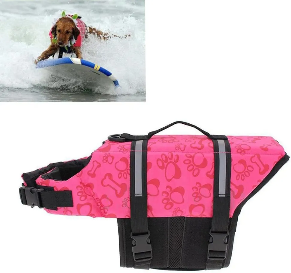 Totority Reflective Vest Reflective Vest Swim Suits Flotation Vest Saver Safety Swimsuit Adjustable Belt for Dog Water Safety Life Vests Bathing Suits Bathing Suits