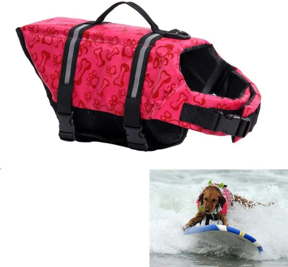 Totority Reflective Vest Reflective Vest Swim Suits Flotation Vest Saver Safety Swimsuit Adjustable Belt for Dog Water Safety Life Vests Bathing Suits Bathing Suits
