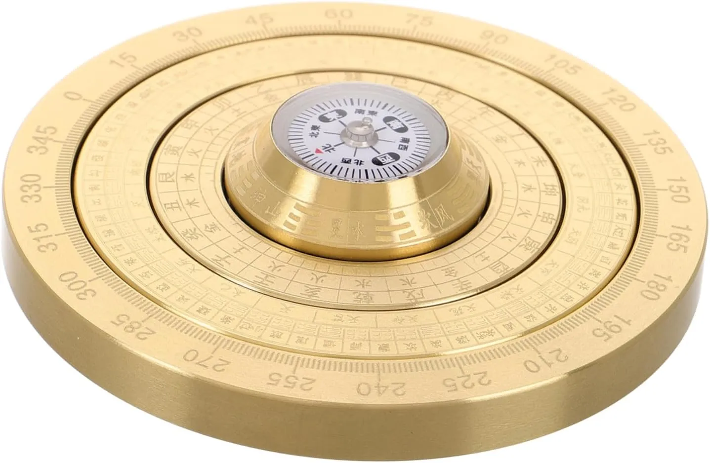 Traditional Chinese Compass Mini Bagua Lu Pan Feng Shui Decor Portable for Wealth