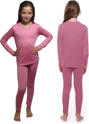 Ultra Dry Thermal Underwear For Kids Long Johns Fleece Lined Leggings And Shirt Boy And Girl Unisex Underwear Base Layer