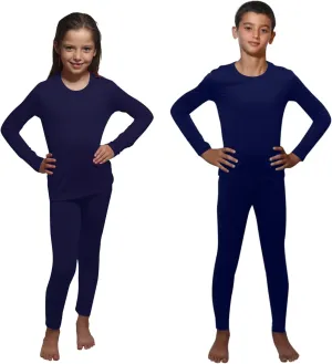 Ultra Dry Thermal Underwear For Kids Long Johns Fleece Lined Leggings And Shirt Boy And Girl Unisex Underwear Base Layer