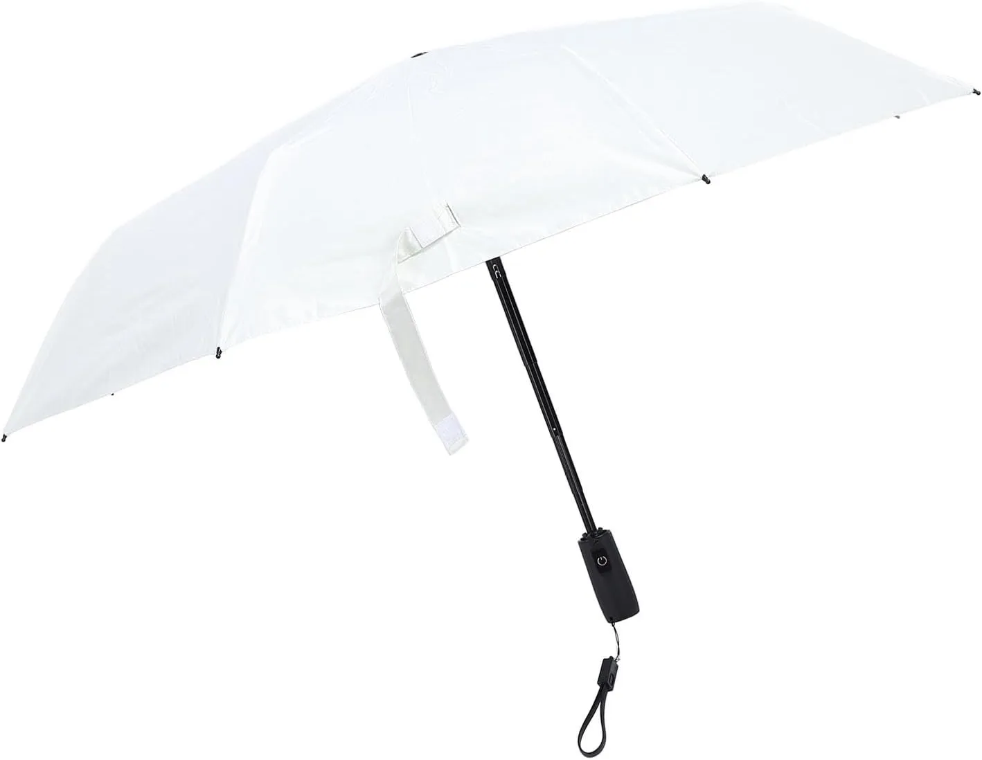 Umbrella With Fan, Small Personal Fan USB Rechargeable Sun Cooling Umbrella With Built In Fan UPF 50 Rain Umbrella Sun Umbrella For Chair Folding Compact Umbrella For Hot Day