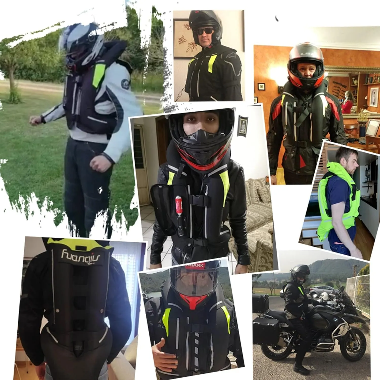 Unisex AirBag Vest for Equestrian and Motorcycle Riding - Lightweight Sports Protection (Black, XX-Large)
