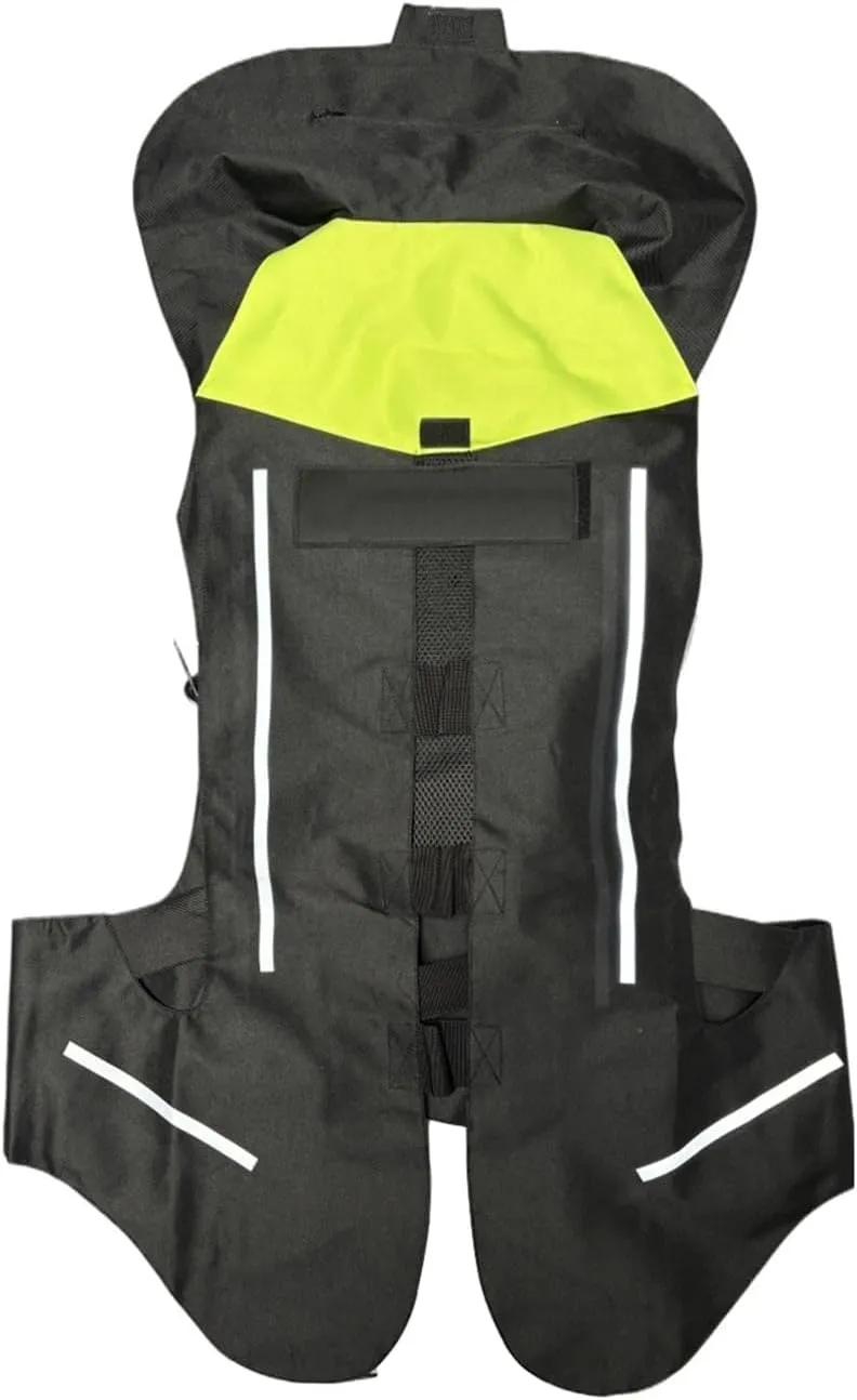 Unisex Motorcycle Airbag Vest Equestrian Riding Jacket 0.03S Trigger Airbag With Back Protector, Body Airbag