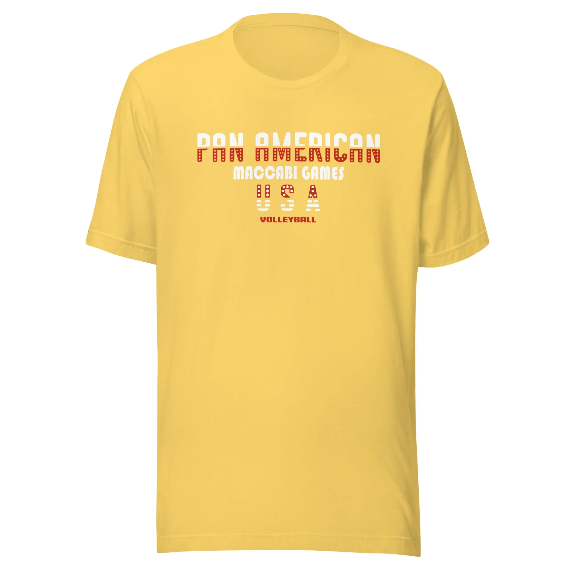 Unisex t-shirt red and white design