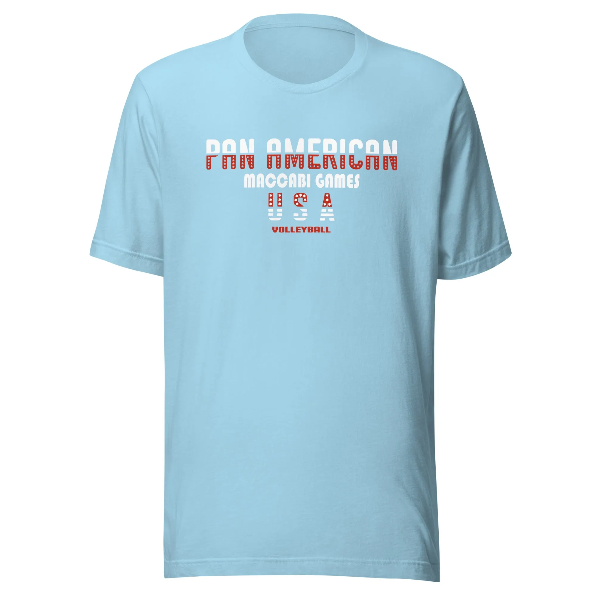 Unisex t-shirt red and white design