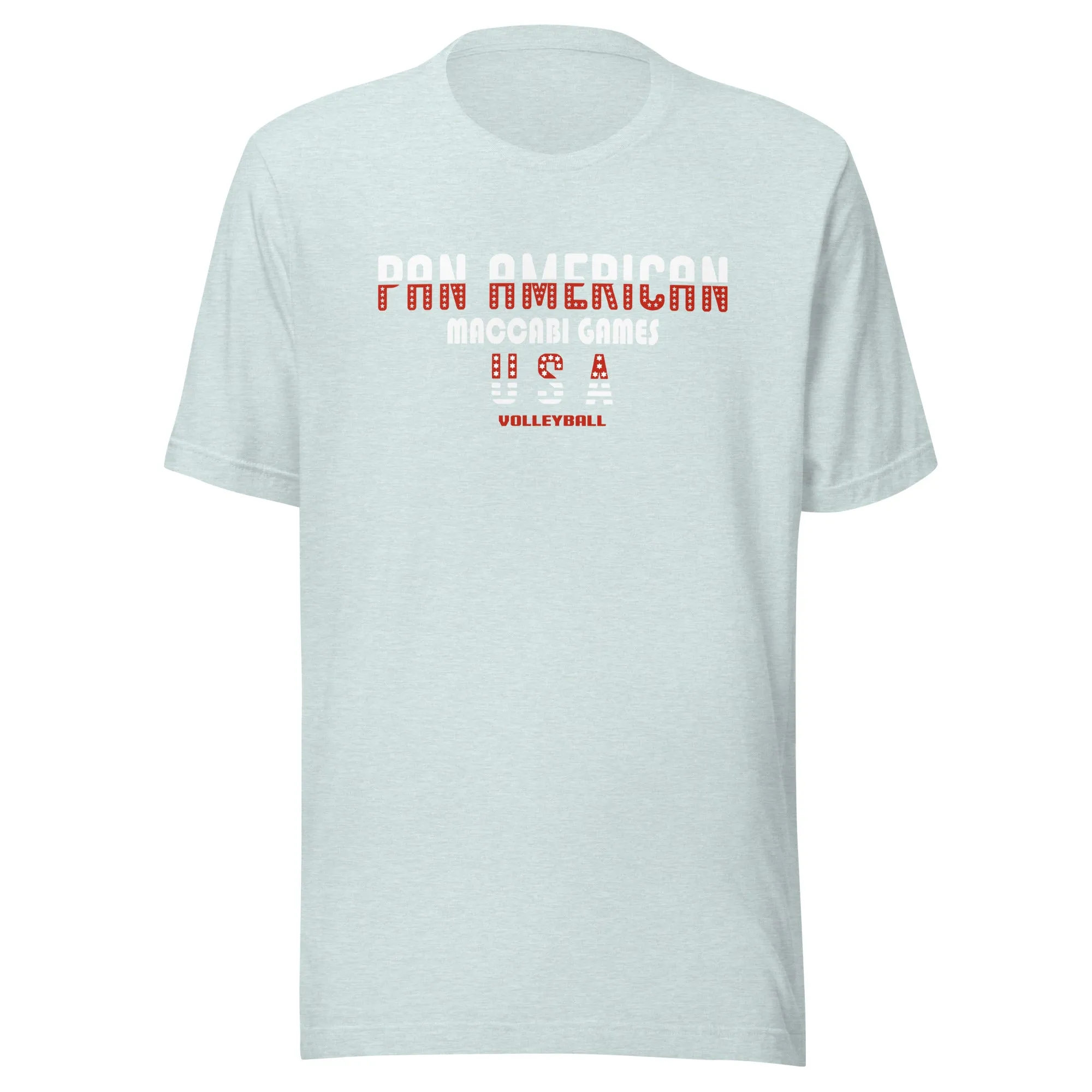 Unisex t-shirt red and white design