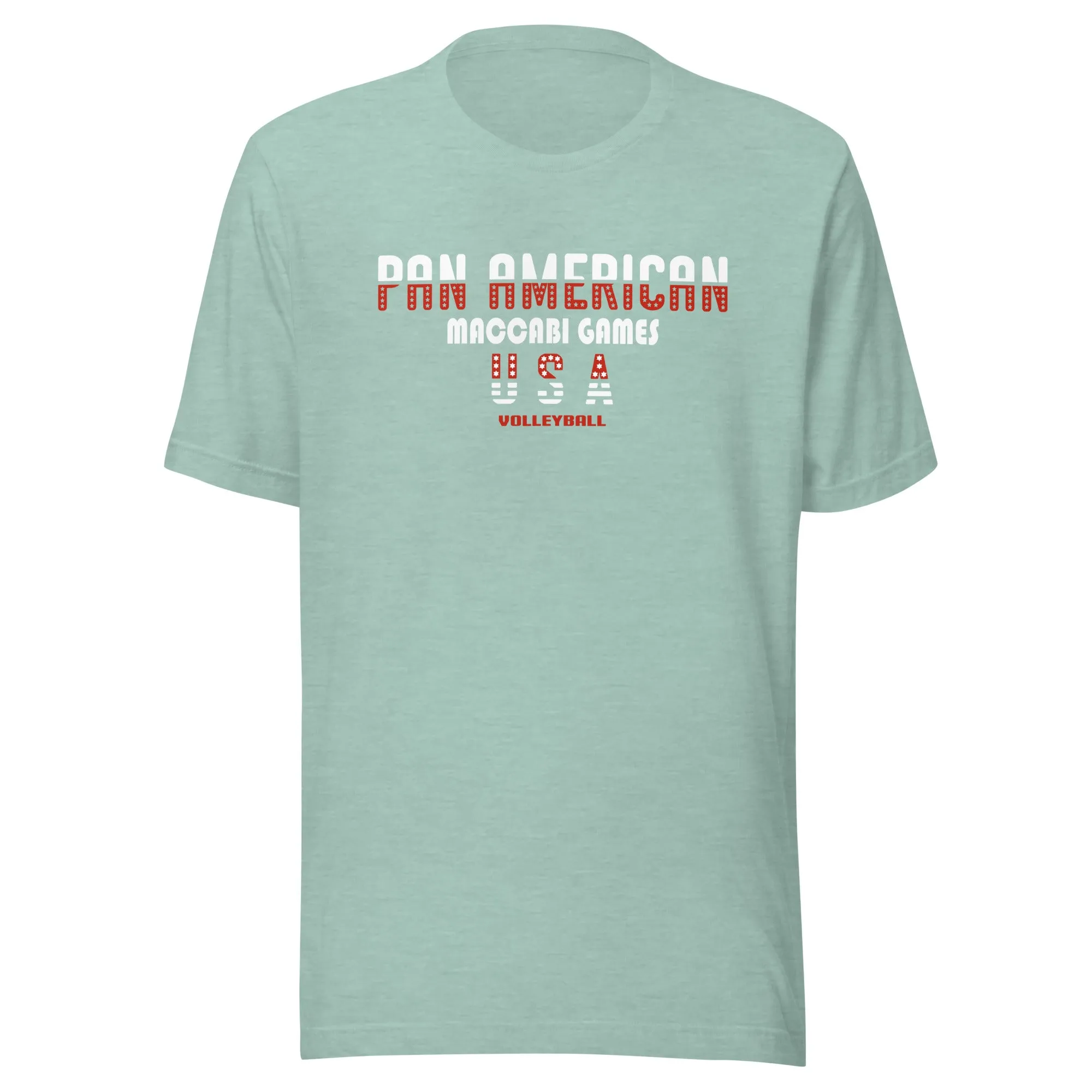 Unisex t-shirt red and white design