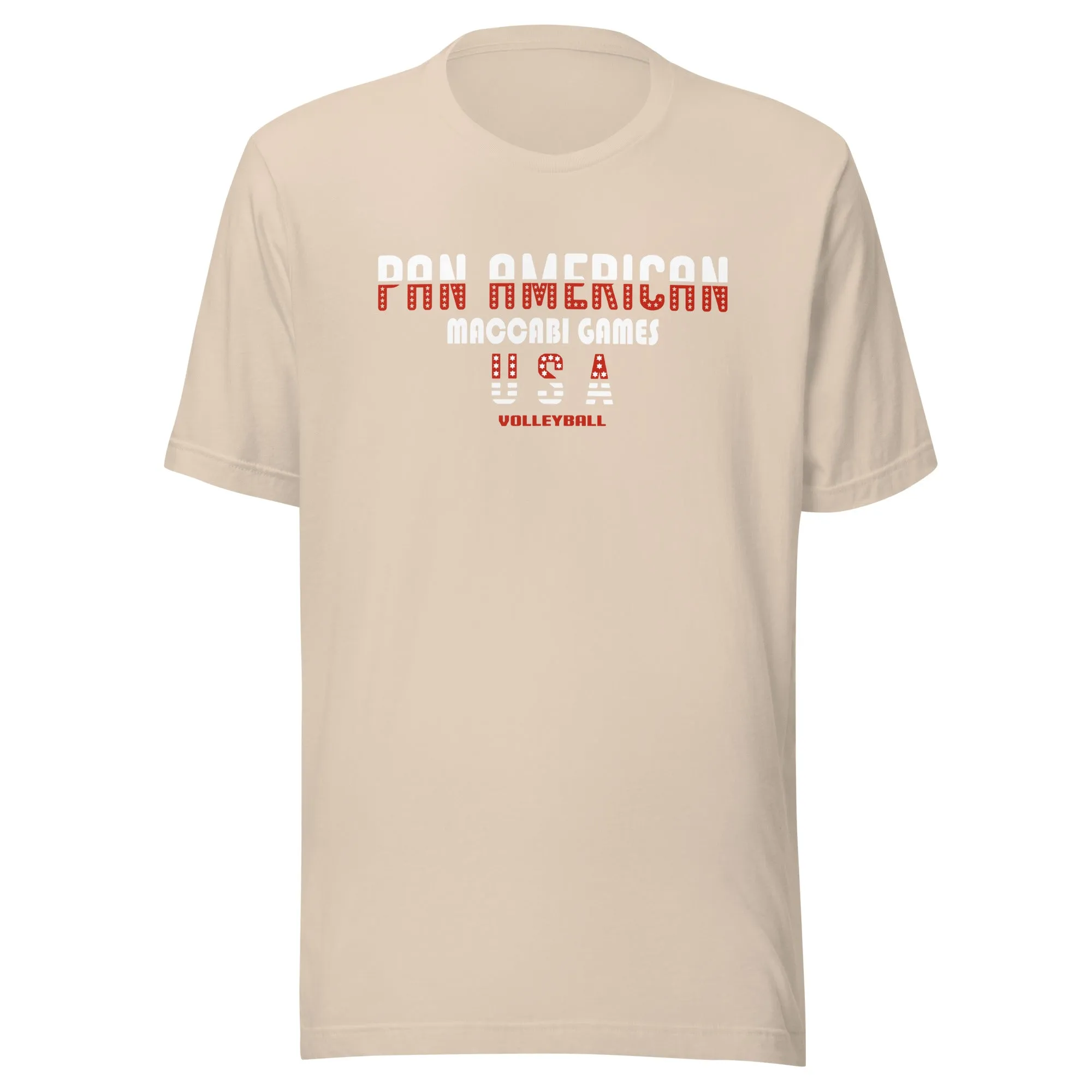 Unisex t-shirt red and white design