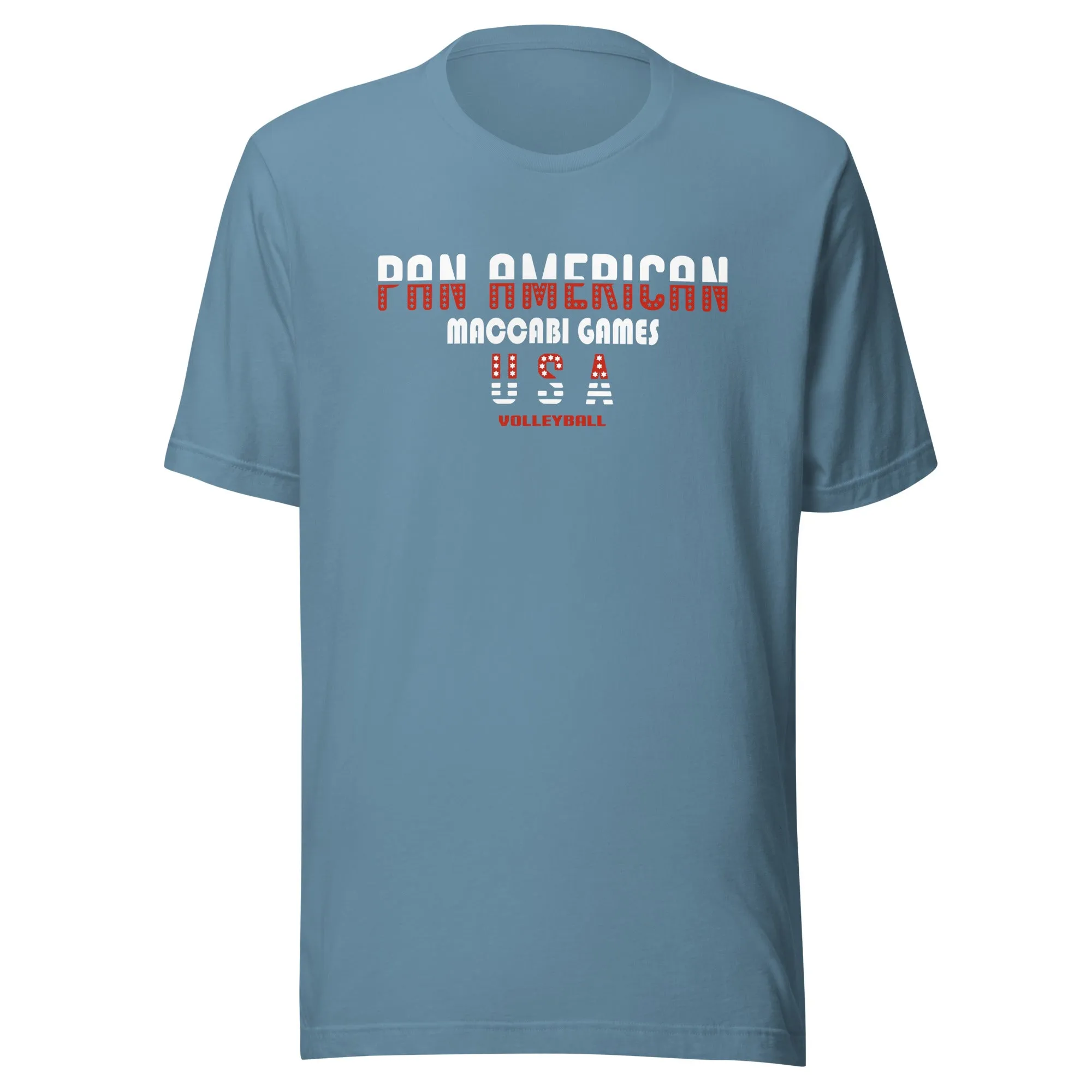 Unisex t-shirt red and white design