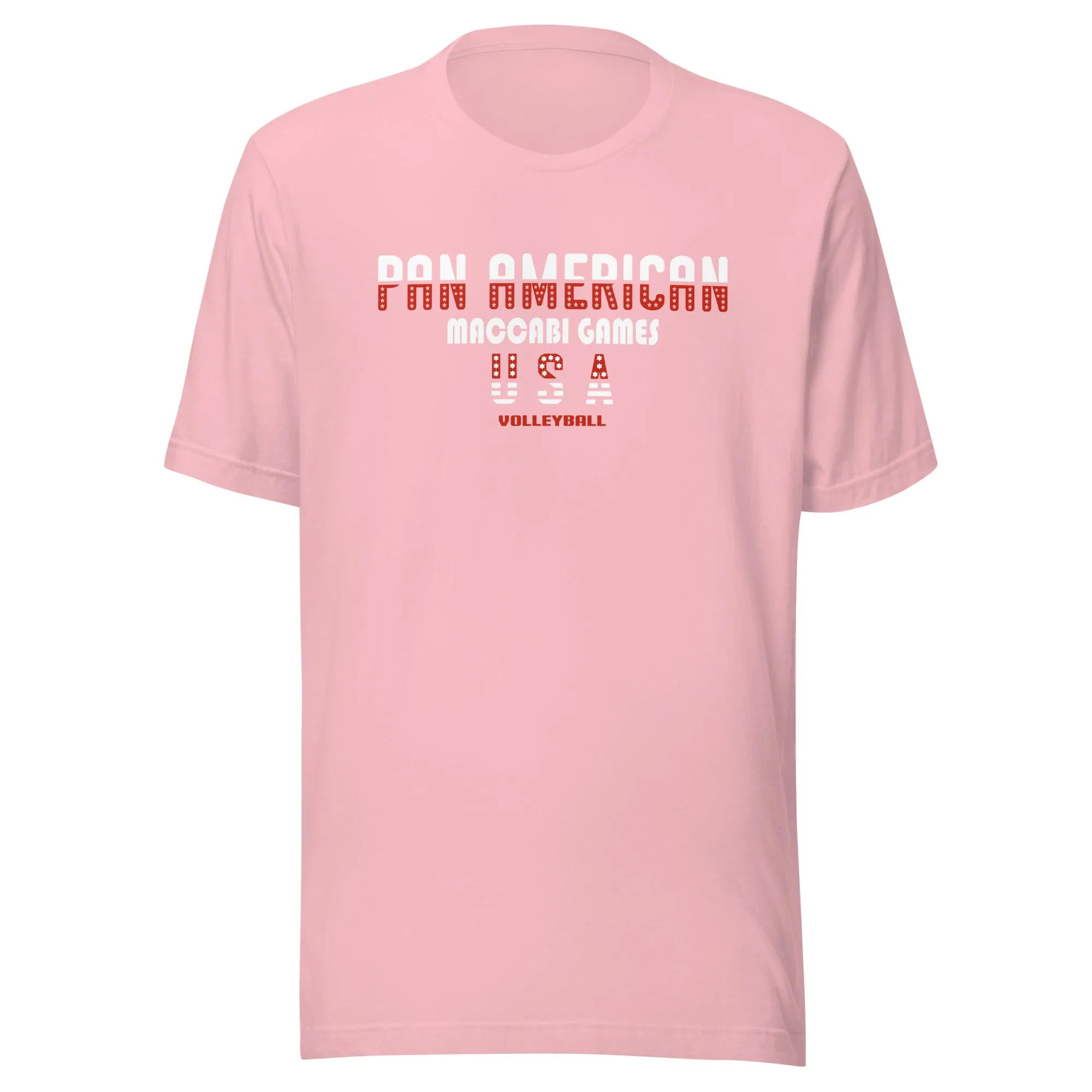 Unisex t-shirt red and white design