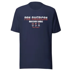 Unisex t-shirt red and white design