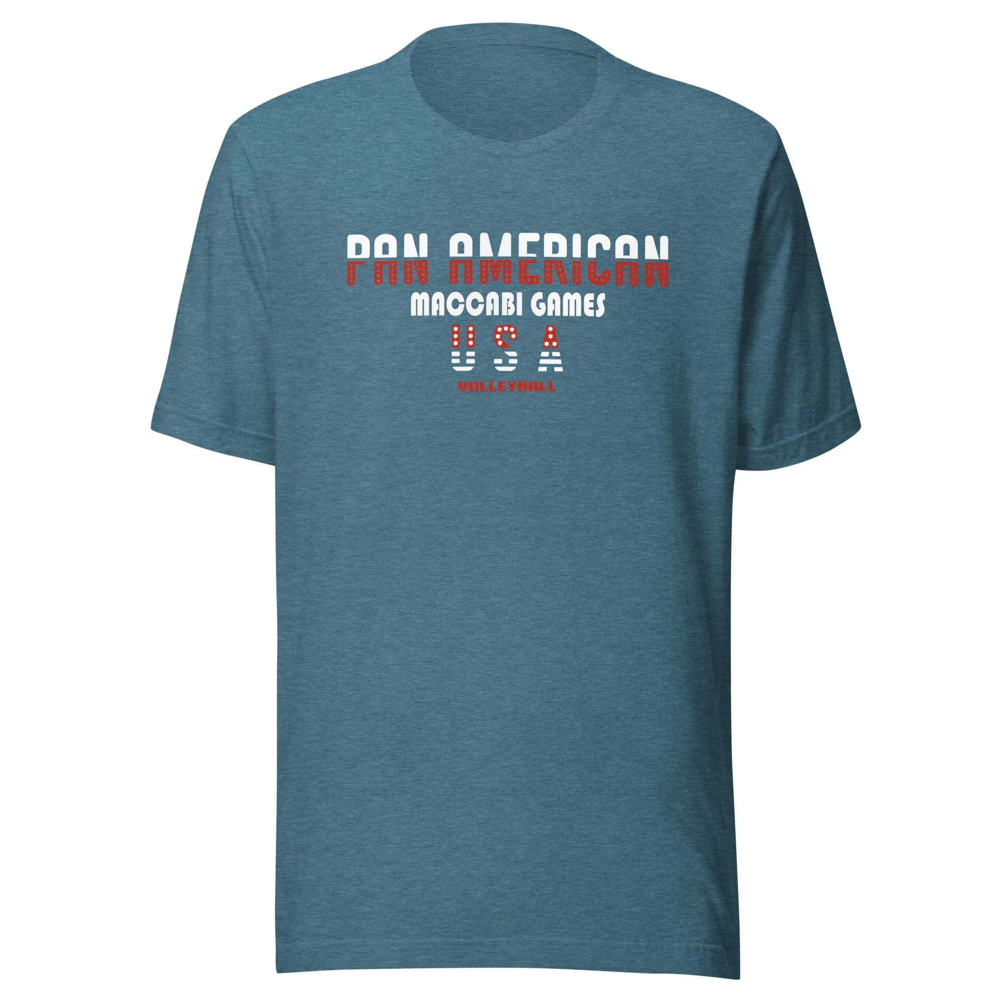 Unisex t-shirt red and white design