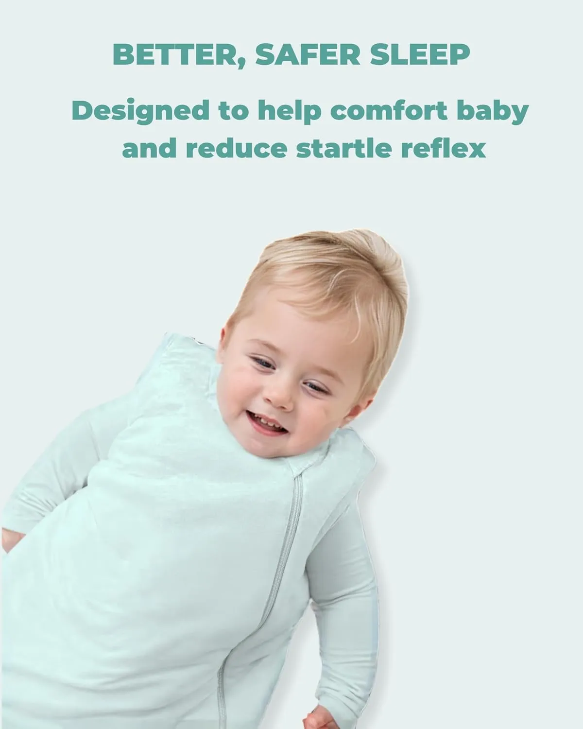 Unisex Viscose Made from Bamboo Baby Sleep Sack TOG 1.0, 2-Way Zipper YKK, Wearable Blanket Baby Sleeping Bag