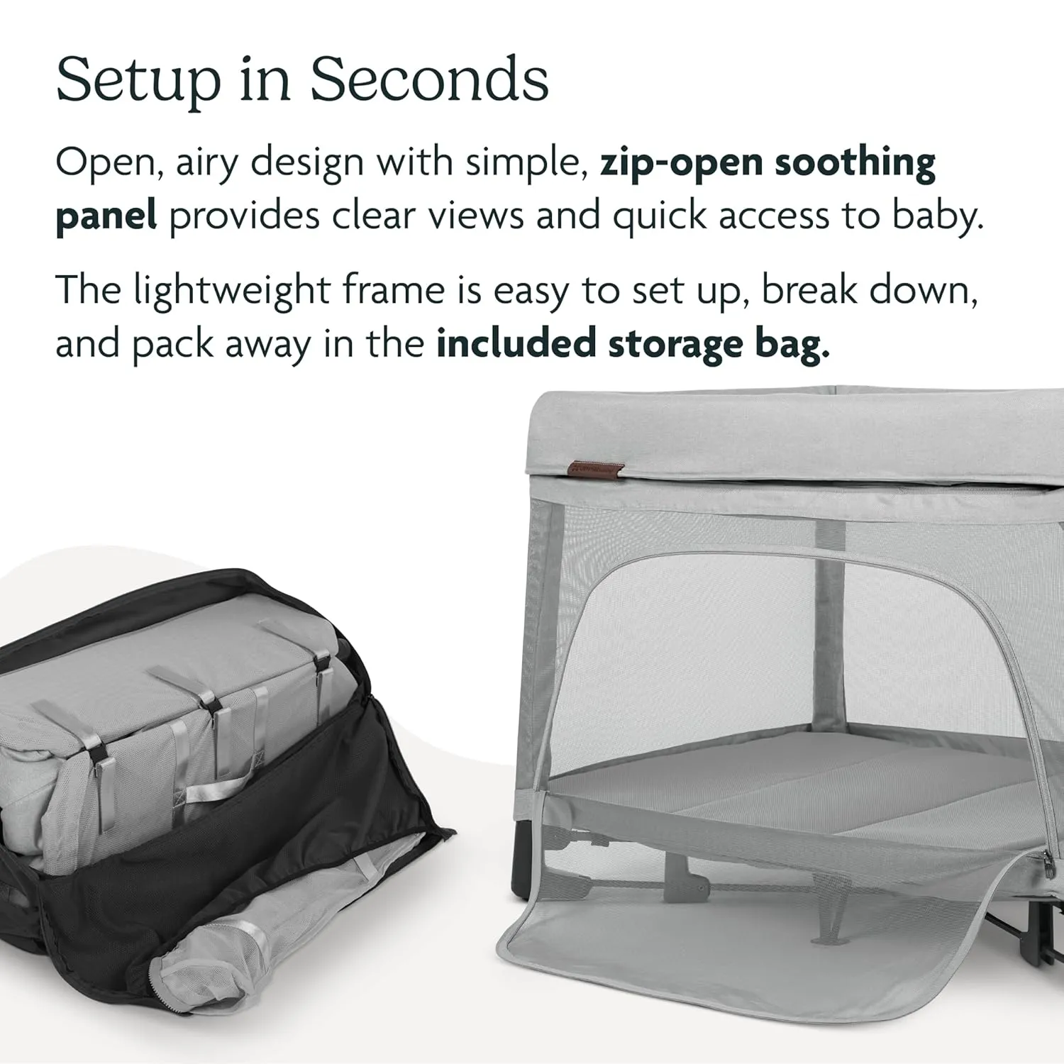UPPAbaby Remi Playard | Deluxe 3-in-1 Portable Playard, Bedside Bassinet   Travel Crib| Mesh Bassinet, Mattress, Organic Cotton Mattress Cover   Storage Bag Included | Charlie (Sand Mélange)